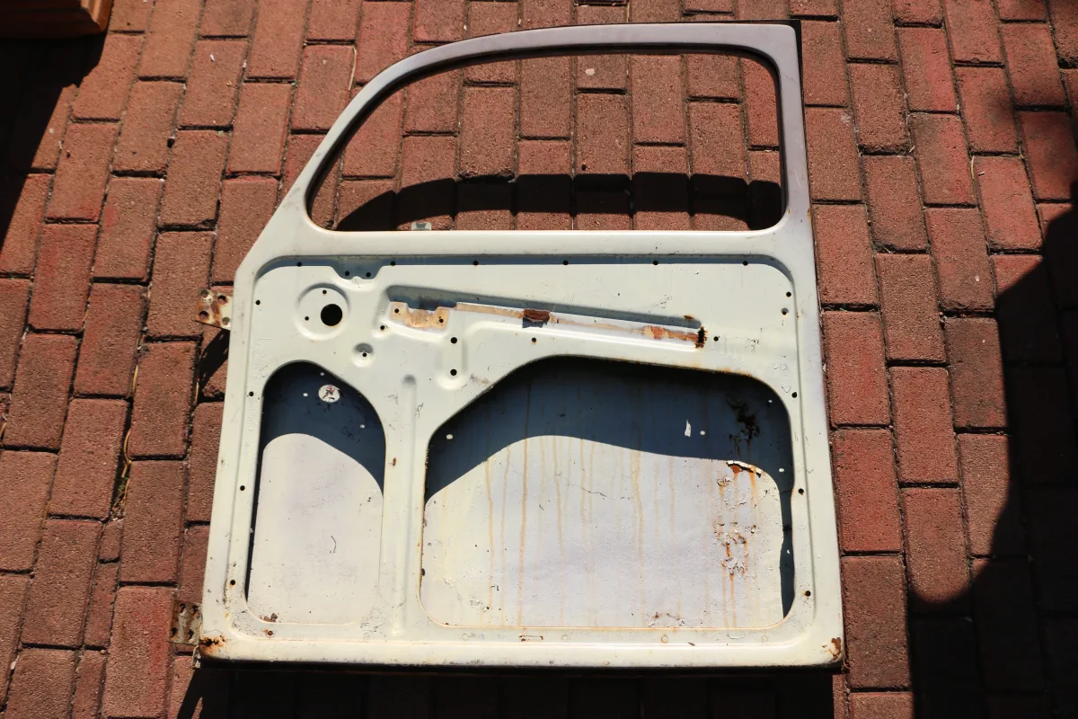 Painted surface before laser cleaning