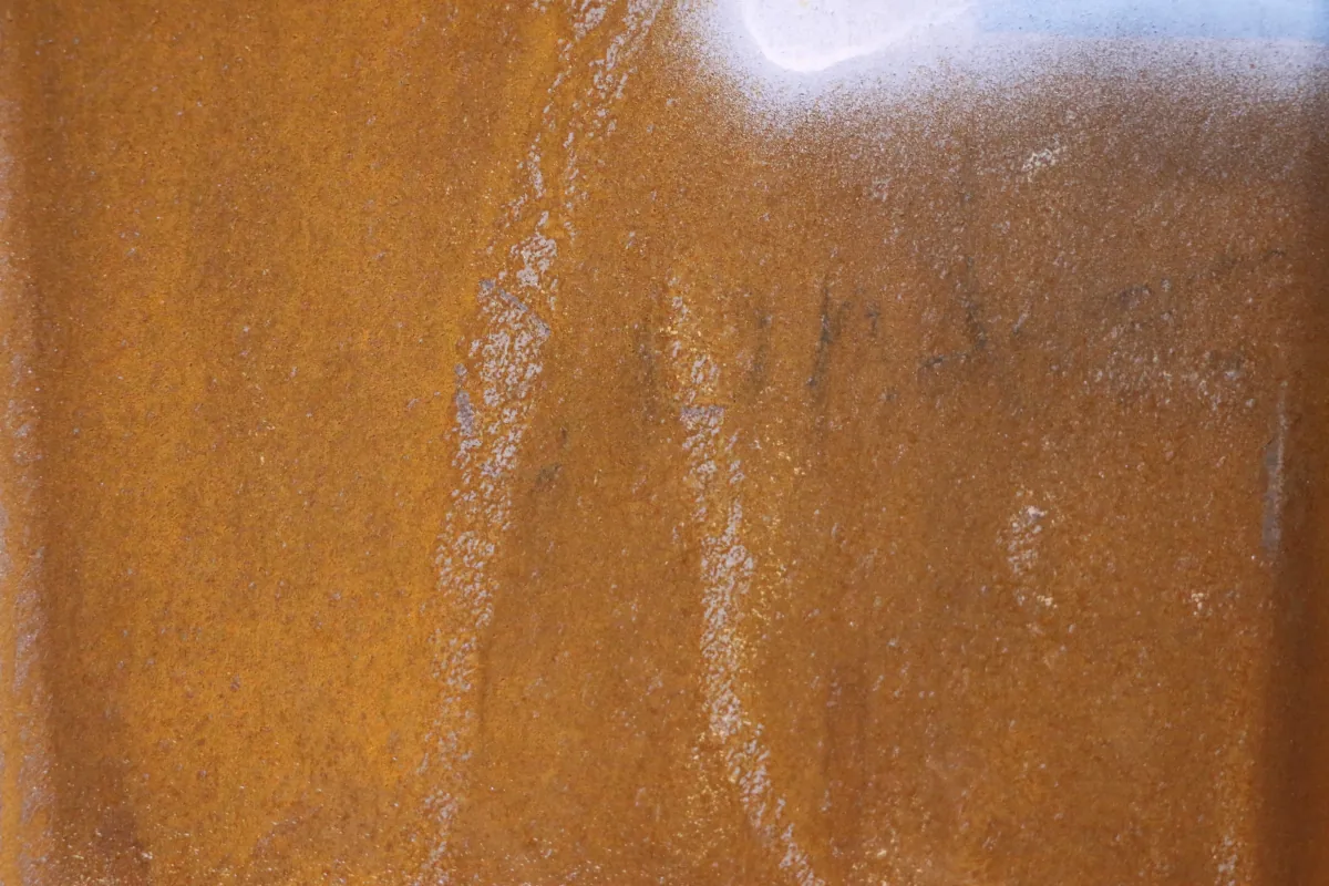 Metal surface before rust removal, project three