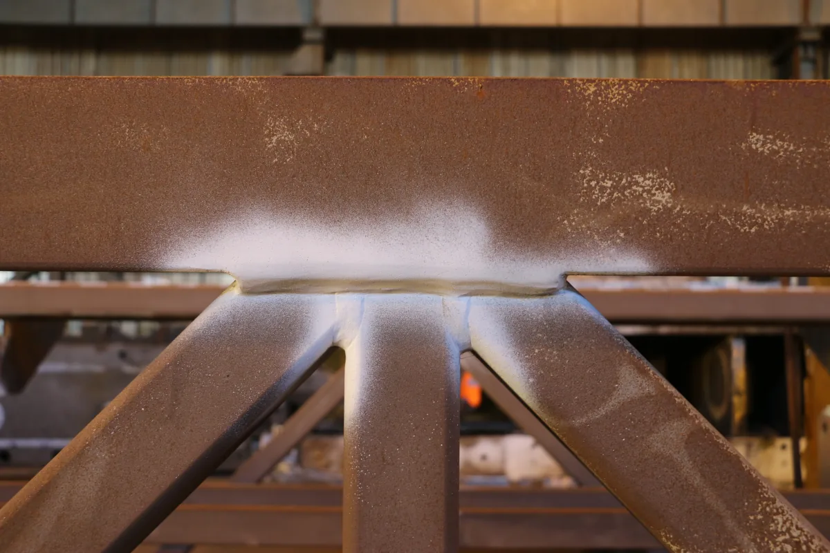 Metal surface before rust removal, project two
